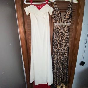 White prom/pageant dress